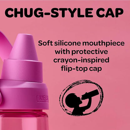 CamelBak Crayola Chug Stainless Steel Water Bottle 16oz, Carnation Pink | - Image 4