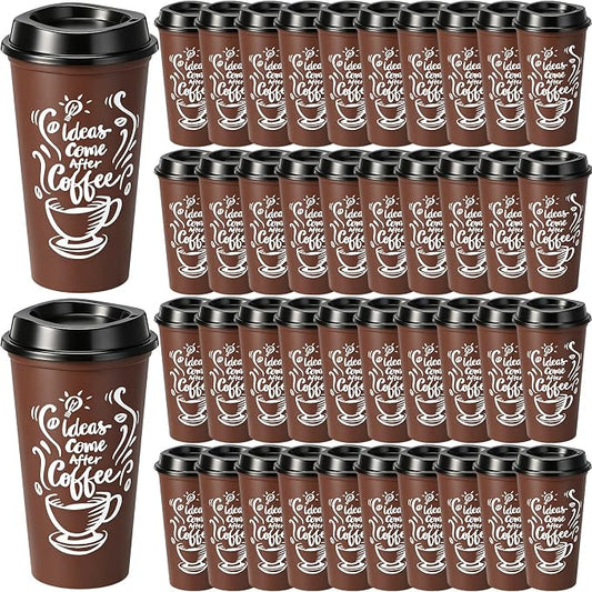 Honeydak 45 Pack 16 oz Reusable Coffee Cups by Honeydak