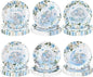 60 Pcs 7 Inch Elephant Baby Shower Paper Plates It's a Boy Shower Decorations Tableware Baby Gender Reveal Plates It's a Boy Party Supplies for Blue Floral Elephant Party