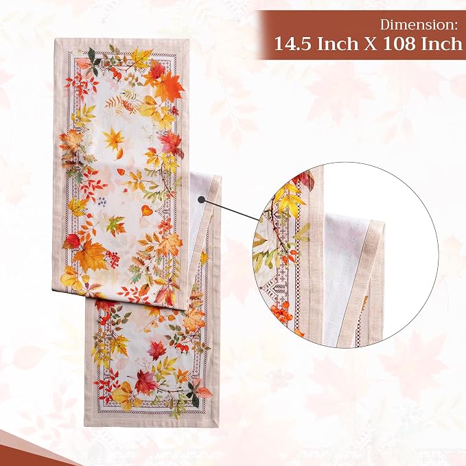 Maison d' Hermine Table Runner 100% Cotton 14.50" x 108" | Table Runners 108 - Image 4