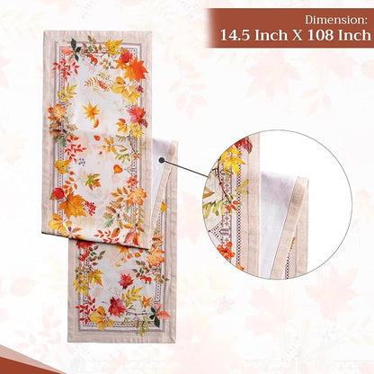 Maison d' Hermine Table Runner 100% Cotton 14.50" x 108" | Table Runners 108 - Image 4