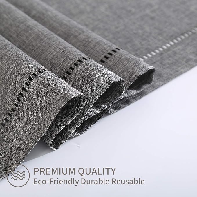 Tosewever Decorative Linen Table Runner Farmhouse Style Tabletop Collection 14 - Image 5