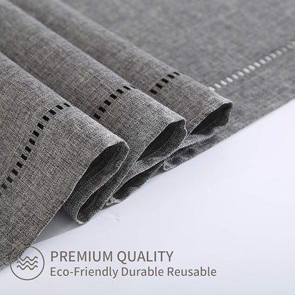 Tosewever Decorative Linen Table Runner Farmhouse Style Tabletop Collection 14 - Image 5