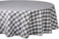 DII Checkered Tabletop Collection 100% Cotton, Machine Washable, Tablecloth by DII