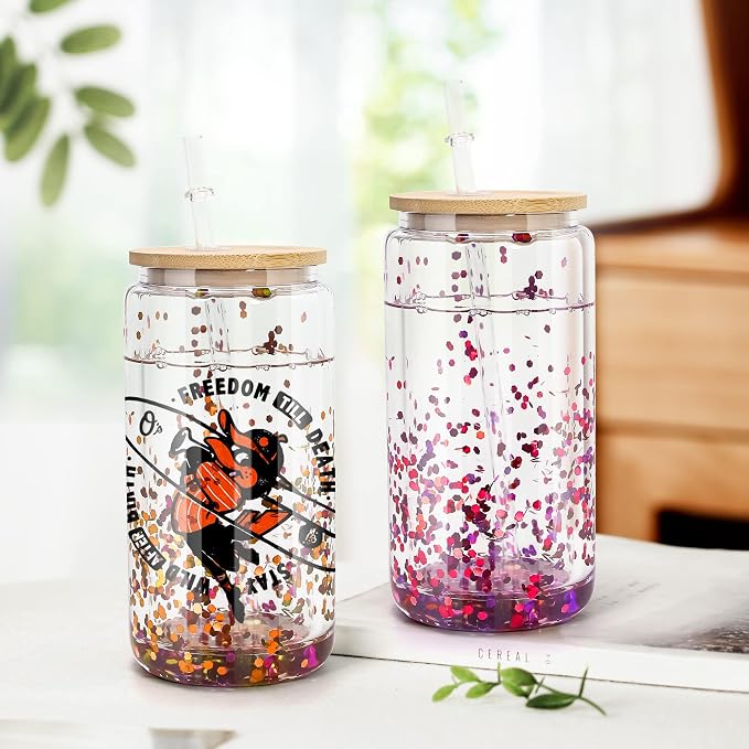 AGH 16OZ Snow Globe Glass Tumbler, 8 Pack Sublimation Glass - Image 6