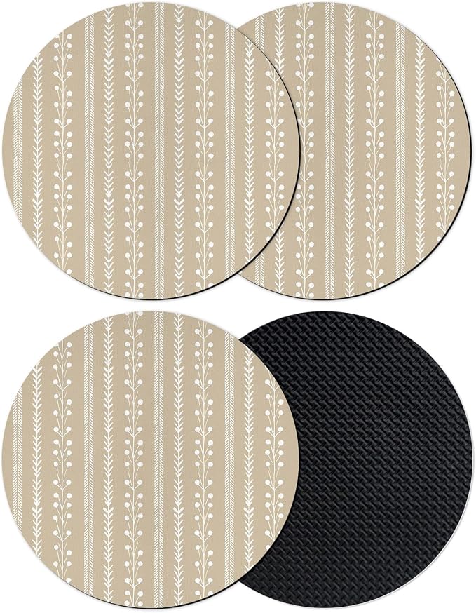 Modern Minimalist Coasters Set of 4, Absorbent Coasters by Unknown
