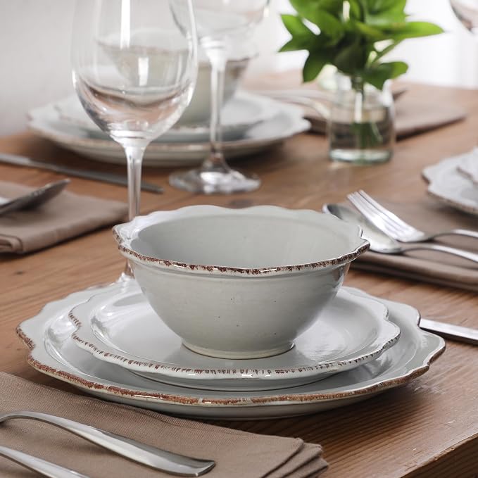 Gibson Elite Kennon Road Plates and Bowls Set, 12-Piece Dinnerware Set - Image 8