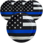Havercamp Thin Blue Line Plates-24 Pack-7 Inch-Police Party Plates | Set of 24 by Havercamp
