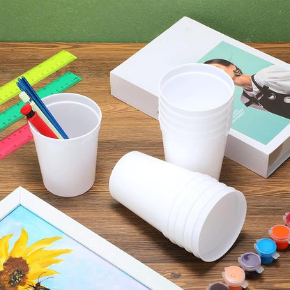 Yungyan 500 Pack 16 oz Stadium Cups Reusable Plastic Cups Blank Drink Stadium - Image 5