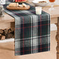 Artoid Mode Dark Blue Green Farmhouse Plaid Spring Table Runner, Winter Rustic by ArtoidMode