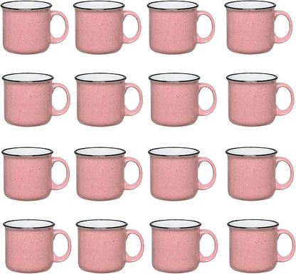 Set of 16 Ceramic Campfire Mugs – 15 Oz, Camping – Customizable by GiftsbyDesign
