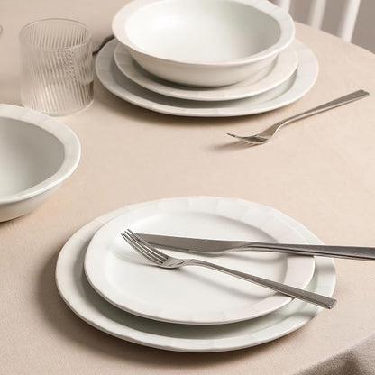 Stone Lain Oasis Stoneware Plate Dish Set, 4-Piece Dinner Plates - Image 6
