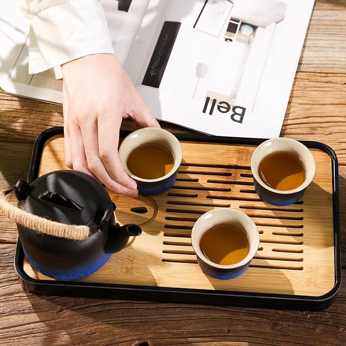 LURRIER Gongfu tea sets, Portable Ceramic TeaSet, Asian Tea sets - Image 3