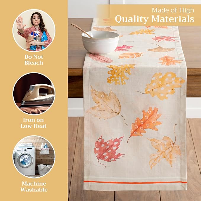 Maison d' Hermine Table Runner 100% Cotton 14.50" x 72" | Table Runners 72 - Image 3