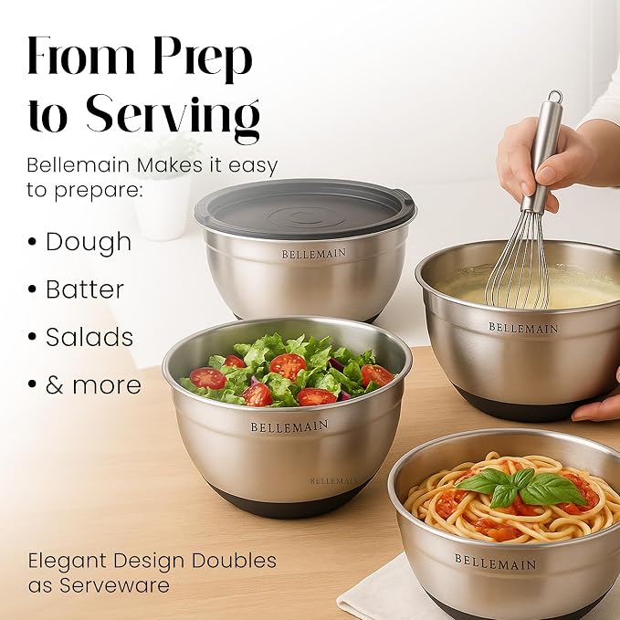 Bellemain Stainless Steel Mixing Bowls - Image 3