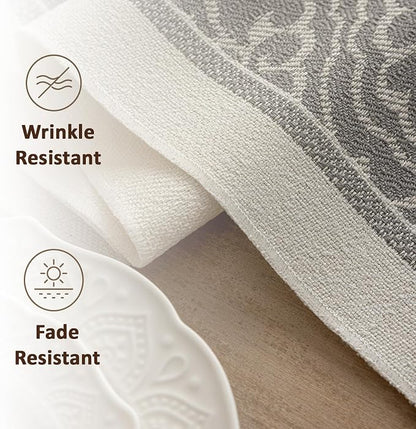 Farmhouse Boho Rustic Neutral Table Runner Decor - Image 3