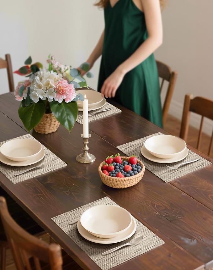 Leetaltree Light Brown Placemats Set of 24 - Image 5