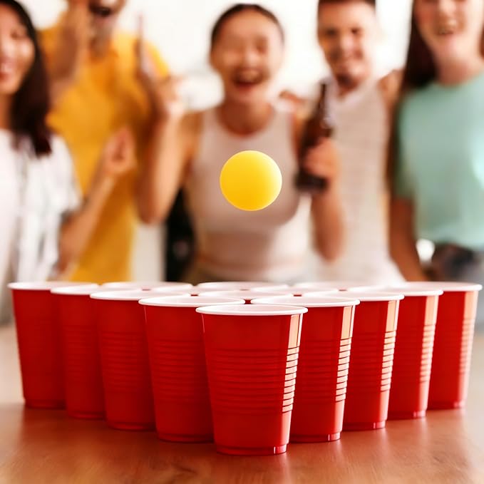 TashiBox 12 oz Red Plastic Party Cups - Image 6