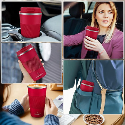 MOMSIV 17oz Travel Coffee Mug, Insulated Coffee Cup - Image 7