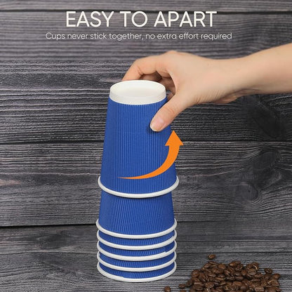 100 Pack 12 oz Disposable Coffee Cups - Image 6