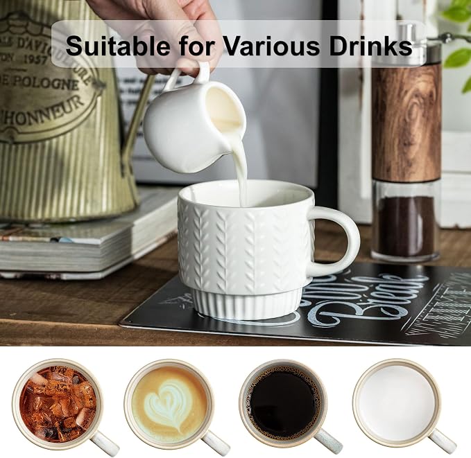 Miamolo Stackable Coffee Mugs Set of 4 - Image 5