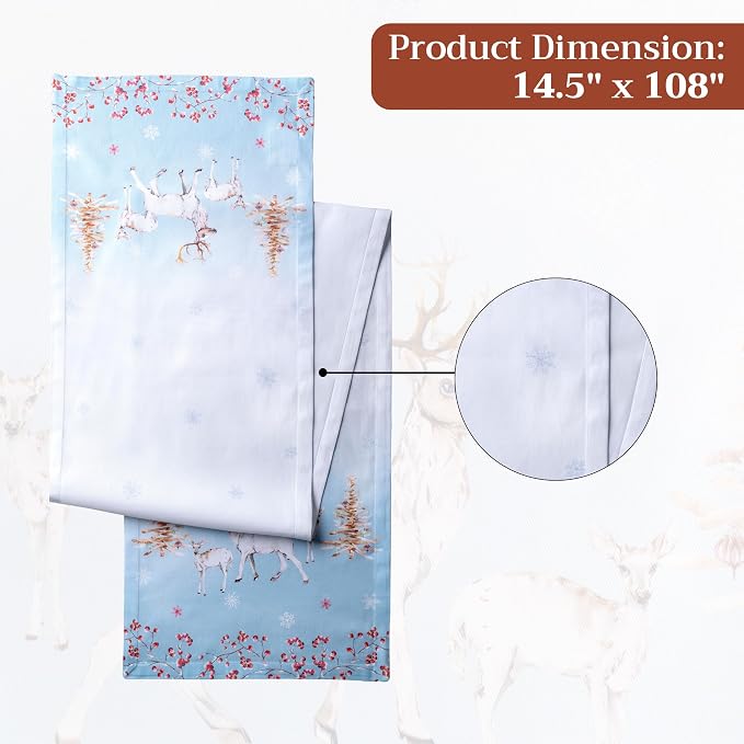 Maison d' Hermine Table Runner 100% Cotton 14.50" x 108" | Table Runners 108 - Image 7