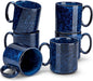 vancasso STARRY Ceramic Coffee Mugs Set of 6, 16 oz Large Coffee Cups by vancasso