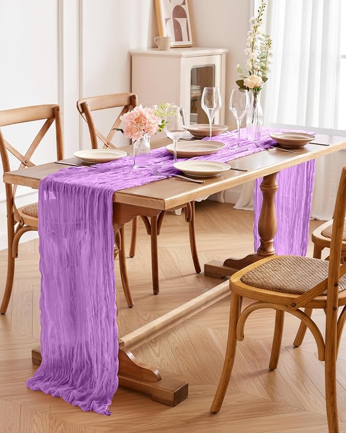 Pureegg 2-Pack Fall Thanksgiving Table Runner, Baby Shower, Wedding and - Image 8