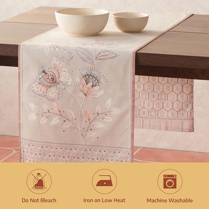 Maison d' Hermine Table Runner 100% Combed Cotton 14.5"x108" | Table Runners - Image 8