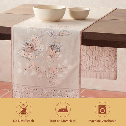 Maison d' Hermine Table Runner 100% Combed Cotton 14.5"x108" | Table Runners - Image 8