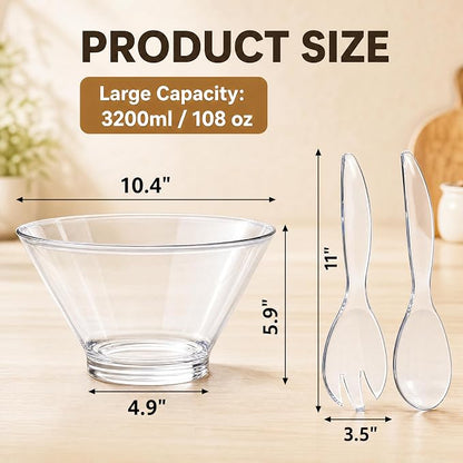 Covzoe 108 Oz Large Acrylic Serving Bowl - Image 2