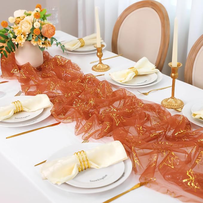 Snowkingdom Fall Thanksgiving Table Runner 10Ft - Image 3