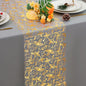 Snowkingdom 2 PCS Gold Table Runner 108 Inches Long by Snowkingdom