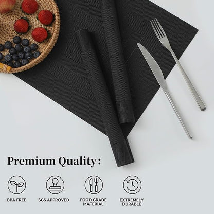 Leetaltree Black Frame Placemats Set of 4 - Image 2