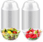 mwellewm 100 Pack 12 oz Clear Plastic Bowls, Small Bowls by Mwellewm