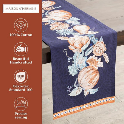 Maison d' Hermine Table Runner 100% Cotton 14.50" x 72" | Table Runners 72 - Image 2