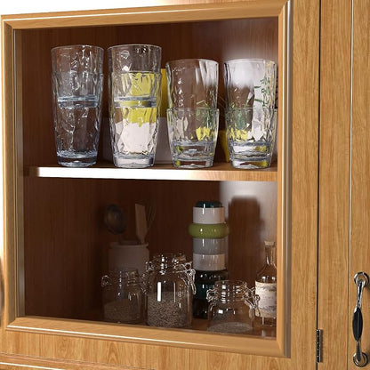 Top-spring 10 Oz Reusable Plastic Water Tumbler 4pcs Clear BPA Free | Thickened - Image 4