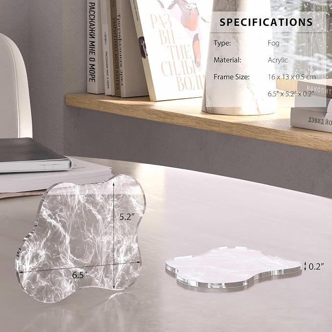 Acrylic Coaster Decorative Plates, Irregular Bar Drink Coaster - Image 4