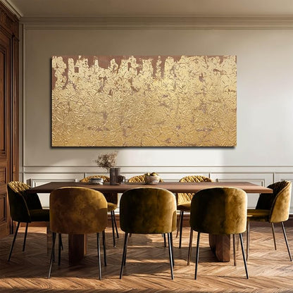 VAYIMDH Abstract Canvas Wall Art Gold Wall Painting Contemporary Home Wall Decor 29"x58" Large Artwork for Living Room Office Decor