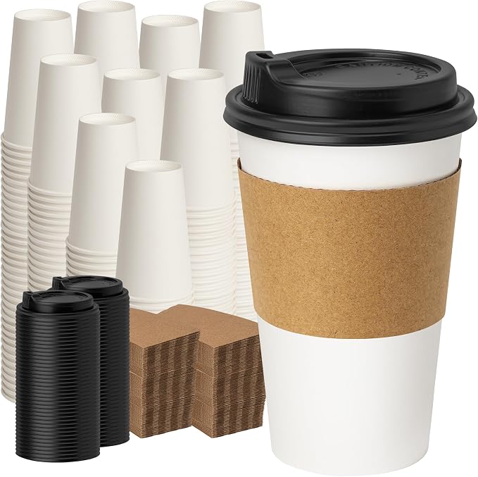 YEEHAW 16 oz 500 Pack Disposable Coffee Cups by YEEHAW