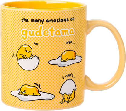Silver Buffalo Sanrio The Many Emotions of Gudetama Lazy Egg Ceramic Mug by SilverBuffalo