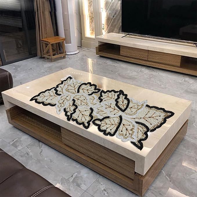Handmad Beaded Table Runner for Tabletop, Dining Table Beaded Runner 36 Inches - Image 3