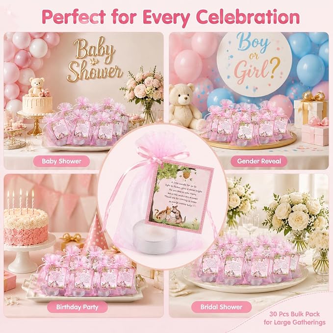 30 Sets Baby Shower Party Favors, Winnie Baby Shower Party Favors Including 30 - Image 4