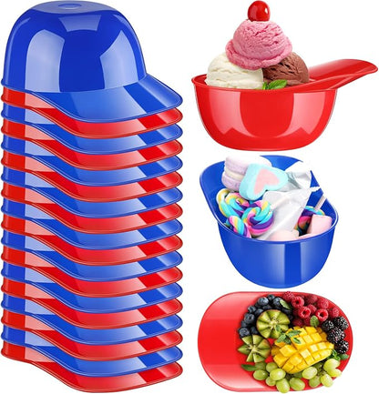 Ice Cream Dessert Baseball Cap Bowls Baseball Helmet Snack Bowl 8 oz Mini Party by Baderke