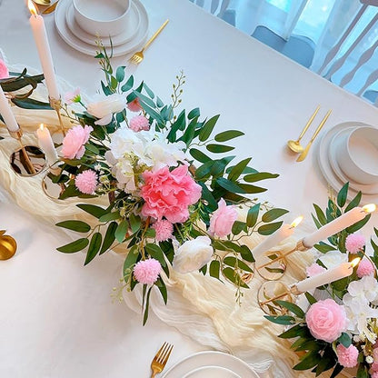 French Gold Taper Candle Holders for Wedding Table Centerpiece,Tall Taper Candlestick Holders Bulk Set of 15,Metal Candle Stick Holders for Dinning or Mantel Centerpiece,Party Home Decor