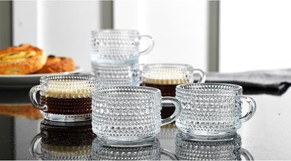 Glaver's Espresso Cups, Small 3 oz Set of 6 Shot Glasses Coffee Espresso Mugs - Image 2