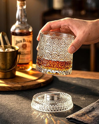 CEEFU 360° Spinning Whiskey Glasses Set - Image 2