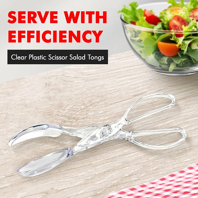 Chef Craft Premium Salad Scissor Tongs, 11.25 inch - Image 2