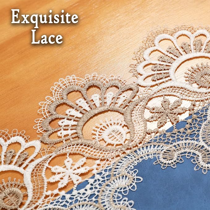 Lace Table Runner, Waterproof Oil-Proof PU Leather Table Runner - Image 4
