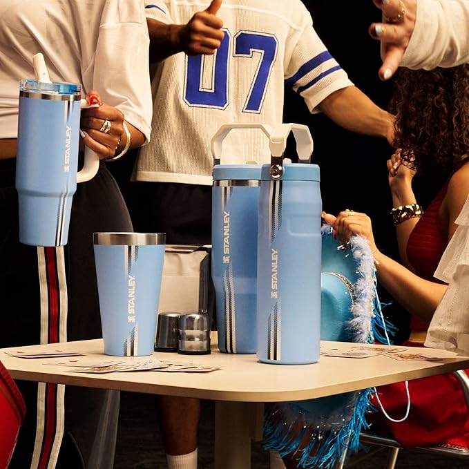 STANLEY IceFlow 2.0 Flip Straw Tumbler, 30 oz, Team Light Blue White | Easy - Image 6